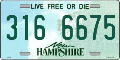 NH license plate 3166675