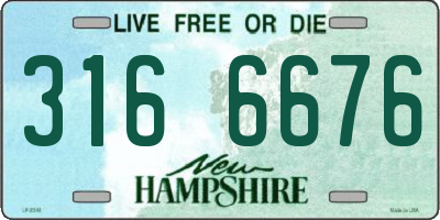 NH license plate 3166676