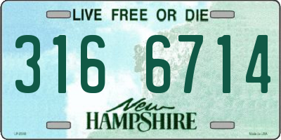 NH license plate 3166714