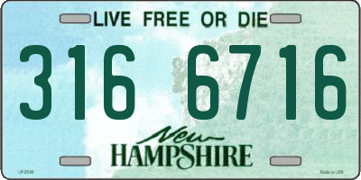 NH license plate 3166716