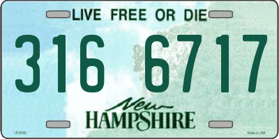 NH license plate 3166717