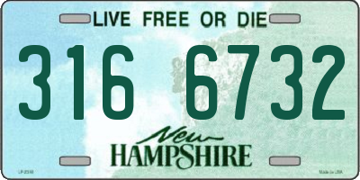 NH license plate 3166732