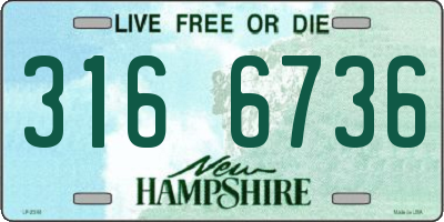 NH license plate 3166736