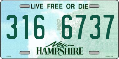 NH license plate 3166737