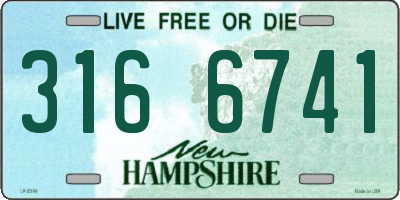 NH license plate 3166741