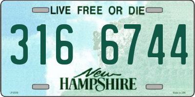 NH license plate 3166744