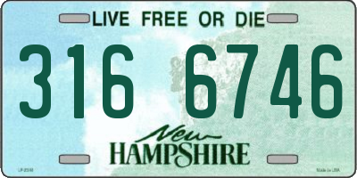 NH license plate 3166746