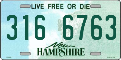 NH license plate 3166763