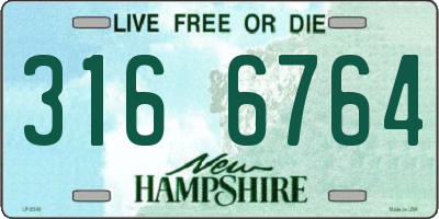 NH license plate 3166764