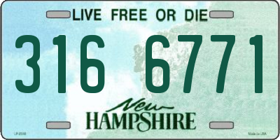NH license plate 3166771