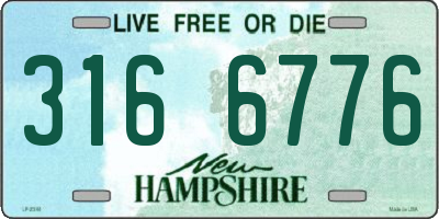 NH license plate 3166776