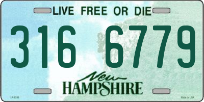 NH license plate 3166779