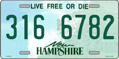 NH license plate 3166782