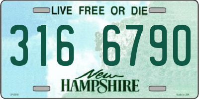 NH license plate 3166790
