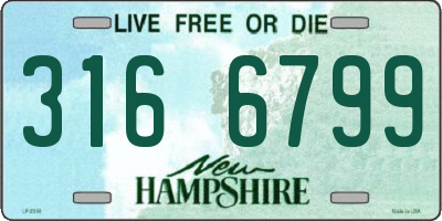 NH license plate 3166799