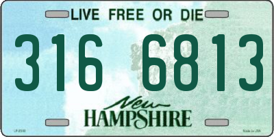 NH license plate 3166813