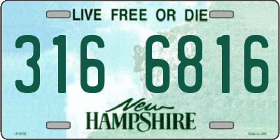 NH license plate 3166816