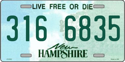 NH license plate 3166835