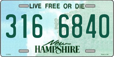 NH license plate 3166840