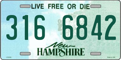 NH license plate 3166842