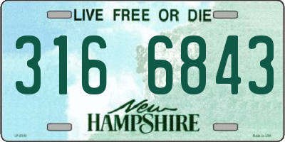 NH license plate 3166843
