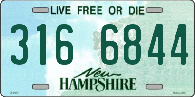 NH license plate 3166844