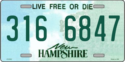 NH license plate 3166847
