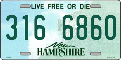 NH license plate 3166860