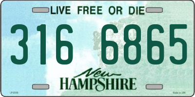 NH license plate 3166865