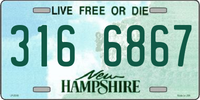 NH license plate 3166867