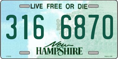 NH license plate 3166870
