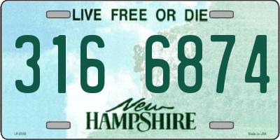 NH license plate 3166874