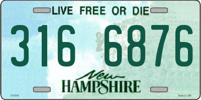 NH license plate 3166876