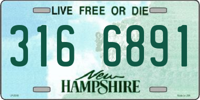 NH license plate 3166891