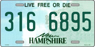 NH license plate 3166895