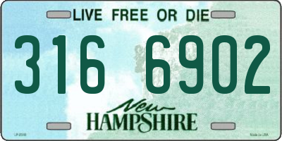 NH license plate 3166902