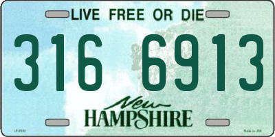 NH license plate 3166913