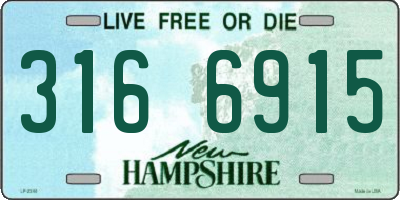 NH license plate 3166915