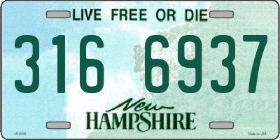 NH license plate 3166937