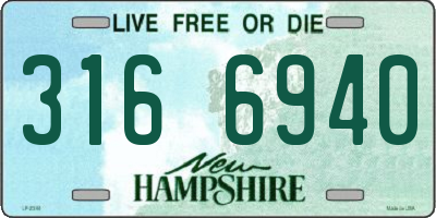 NH license plate 3166940