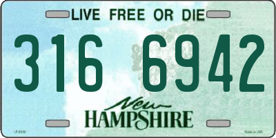NH license plate 3166942