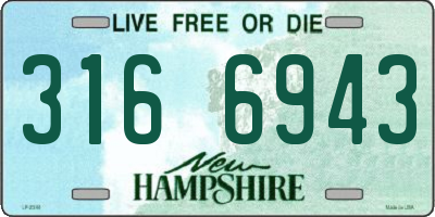 NH license plate 3166943