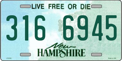 NH license plate 3166945