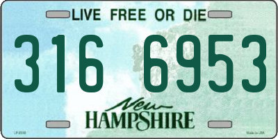 NH license plate 3166953