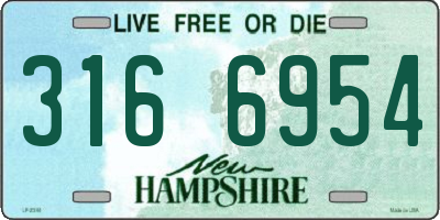 NH license plate 3166954