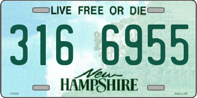 NH license plate 3166955