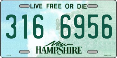NH license plate 3166956