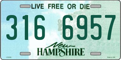 NH license plate 3166957