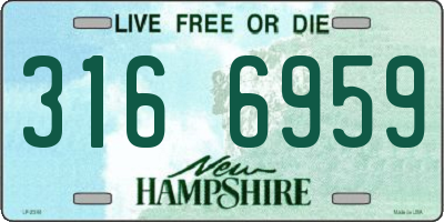 NH license plate 3166959