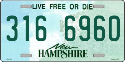 NH license plate 3166960